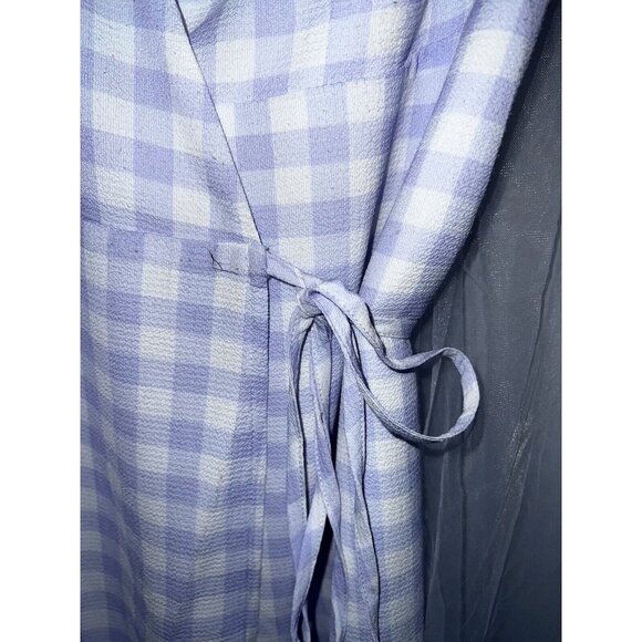 CHARLIE HOLIDAY JUNIPER TIE FRONT DAYTIME WRAP DRESS Lilac Size 4 - Picture 5 of 8